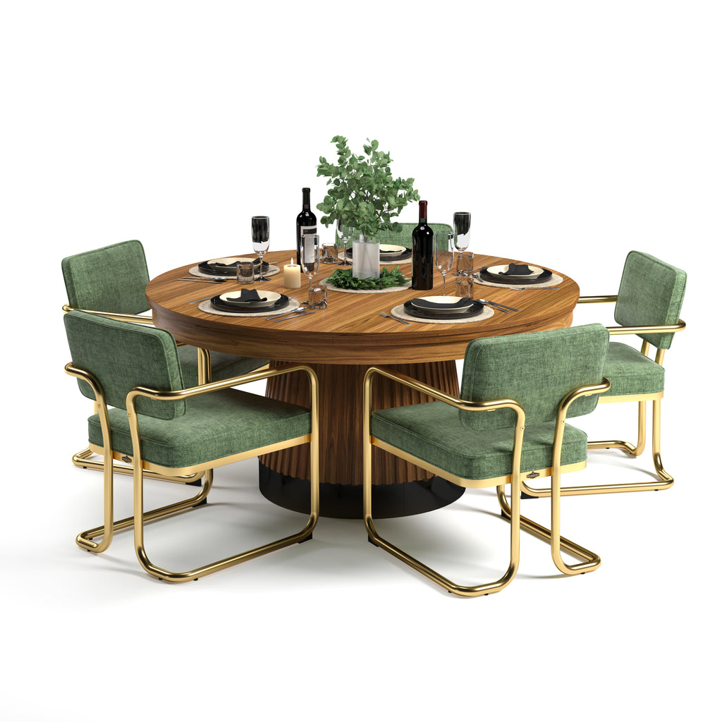 PROHIBITION SERIES 60" POKER TABLE DINING TOP-WALNUT
