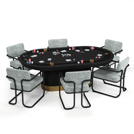 PROHIBITION SERIES TEXAS HOLD'EM TABLE-BLACK