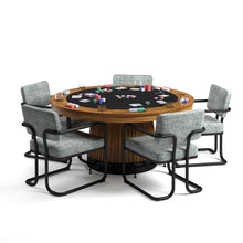 Load image into Gallery viewer, BRASS FOOTRAIL FOR 60&quot; POKER TABLE-BLACK