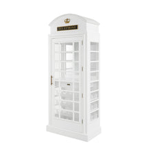 Load image into Gallery viewer, OLD ENGLISH TELEPHONE BOOTH BAR CABINET - BLACK