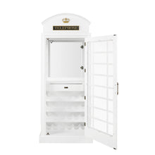 Load image into Gallery viewer, OLD ENGLISH TELEPHONE BOOTH BAR CABINET - BLACK
