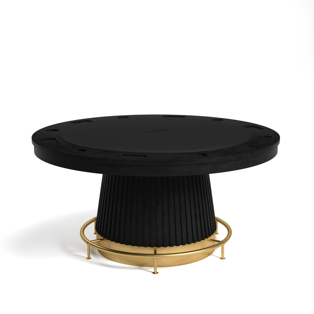 BLACK FOOTRAIL FOR 60" POKER TABLE-BRASS