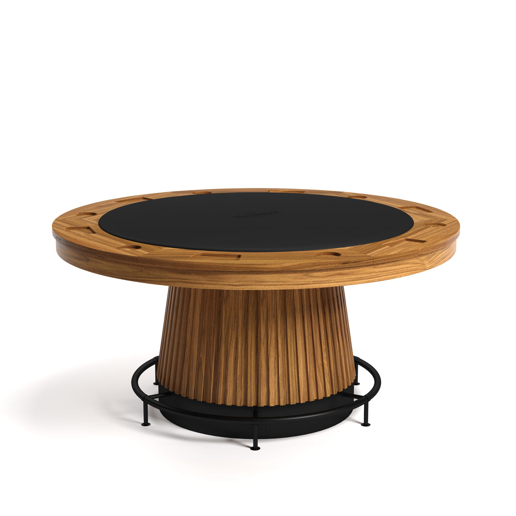 BRASS FOOTRAIL FOR 60" POKER TABLE-BLACK