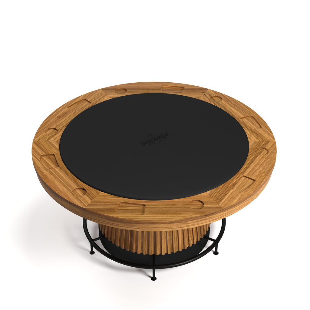 BRASS FOOTRAIL FOR 60" POKER TABLE-BLACK