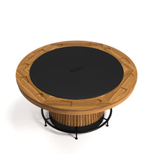 Load image into Gallery viewer, BRASS FOOTRAIL FOR 60&quot; POKER TABLE-BLACK