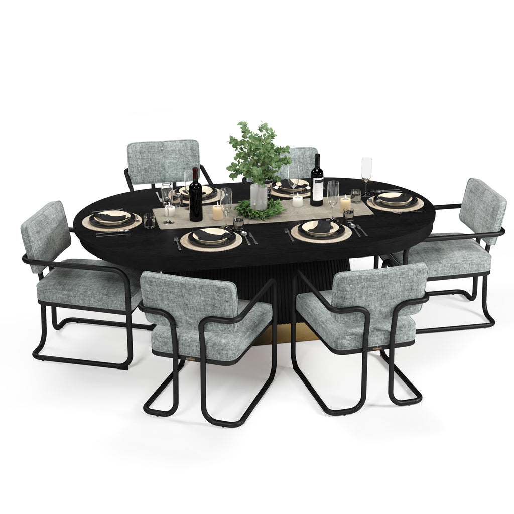 PROHIBITION SERIES TEXAS HOLD'EM TABLE-BLACK
