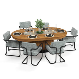 PROHIBITION SERIES TEXAS HOLD'EM TABLE DINING TOP-WALNUT