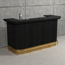 Load image into Gallery viewer, PROHIBITION SERIES 84&quot; COCKTAIL BAR-BLACK