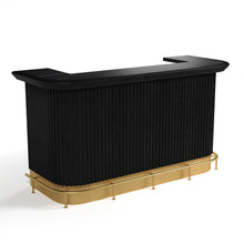 Load image into Gallery viewer, PROHIBITION SERIES 84&quot; COCKTAIL BAR-BLACK