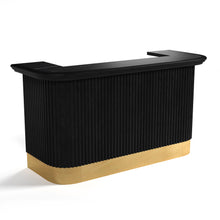 Load image into Gallery viewer, PROHIBITION SERIES 84&quot; COCKTAIL BAR-BLACK