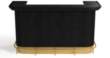 Load image into Gallery viewer, PROHIBITION SERIES 84&quot; COCKTAIL BAR-BLACK