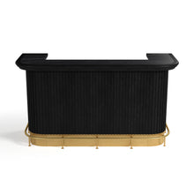 Load image into Gallery viewer, PROHIBITION SERIES 84&quot; COCKTAIL BAR-BLACK