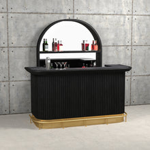Load image into Gallery viewer, PROHIBITION SERIES 84&quot; COCKTAIL BAR-BLACK