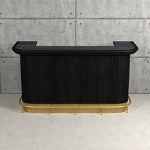 Load image into Gallery viewer, PROHIBITION SERIES 84&quot; COCKTAIL BAR-BLACK