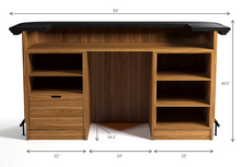Load image into Gallery viewer, PROHIBITION SERIES 84&quot; COCKTAIL BAR-WALNUT