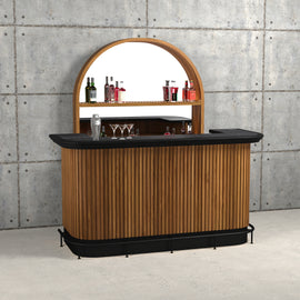 PROHIBITION SERIES BACK BAR-WALNUT