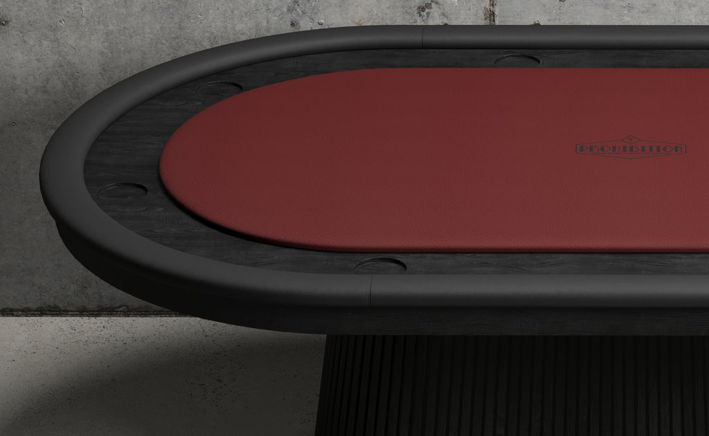 PROHIBITION SERIES TEXAS HOLD'EM TABLE-BLACK